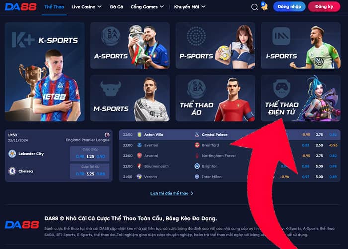 Các bước tham gia chơi Cá Cược Liên Minh Huyền Thoại tại Esports DA88