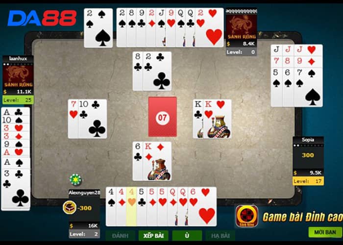 Các thuật ngữ trong Phỏm Online tại Game Bài DA88